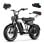 Bicicleta eléctrica Qreate Cavet Air Plus 20" Fat Bike 250W doble suspensión sillín confort