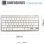 Teclado iggual TKL-BK mini Bluetooth sem fio QWERTY espanhol prata