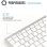 Teclado iggual TKL-BK mini Bluetooth sem fio QWERTY espanhol prata