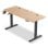 Mesa Gaming Offy 140cm Madera Roble Elevación Eléctrica Negra
