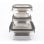 Glasslock Oven Smart - Set De 3 Recipientes Cuadrados De 0.4l Y 1.1l En Vidrio Templado Aptos Horno