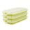 Ibili Deli - Lote De 3 Recipientes Apilables Porta Embutidos Y Alimentos. Color Verde