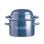 Ibili Moules - Pentola per cozze in acciaio smaltato da 18 cm con coperchio speciale. Petrolio