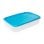 Tatay Top Flex - Contenitore ermetico rettangolare da 2,1 l con chiusura a scatto. Turchese