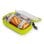 Iris Kids - Borsa termica per snack per bambini con moschettone. Verde