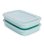 Plastic Forte - Juego De 2 Recipientes Porta Embutidos Classic 1.75l Verde
