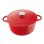 Ibili - Cocotte Redonda De Hierro Fundido Esmaltado 3.9l  Apta Vitro E Inducción. Rojo
