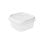 Tatay Top Flex - Contenitore ermetico quadrato da 0,3 l con chiusura a scatto. Bianco