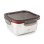 Lacor Ecoinox - Recipiente Cuadrado De 1.5l En Acero Inoxidable Apto Microondas