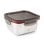 Lacor Ecoinox - Recipiente Cuadrado De 1.5l En Acero Inoxidable Apto Microondas