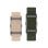 Ksix Vitalis Go Smartband, durata della batteria di 30 giorni, monitoraggio della salute, notifiche, resistenza all'acqua 5 ATM, 2 cinturini in nylon, verde e beige