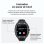 Smartwatch Ksix Hero 2 Go, ecrã IPS de 1,76", bateria com duração de 7 dias, classificação IP68, caixa em liga de zinco cinzenta, bracelete em silicone preta.