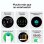 Ksix Titanium Go Bluetooth 55,5mm AMOLED Preto Correas Silicone e Aço IP67 SpO2 Pulsómetro