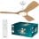 Ventoinha de Teto com Luz Philips Olas 30W 107cm 6 Velocidades LED Comando Silenciosa