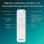 Ventoinha de Teto com Luz Philips Olas 35W 132cm 6 Velocidades Motor DC Comando Preto