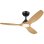 Ventoinha de Teto com Luz Philips Olas 35W 132cm 6 Velocidades Motor DC Comando Preto