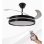 Ventilateur de Plafond avec Lumière Ledme Afar 30W 107cm 6 Vitesses Ultra Silencieux Télécommande Fonction Hiver