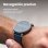 Amazfit Active 3 Premium Bluetooth GPS NFC 45mm AMOLED Prata Azul M Resistência Água 5ATM SpO2