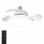 Ventilador de techo YOEVU Compact Mini aspas retráctiles luz LED E27 mando