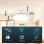 Ventilador de techo YOEVU Compact Mini aspas retráctiles luz LED E27 mando