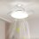 Ventilador de techo YOEVU Compact Mini aspas retráctiles luz LED E27 mando