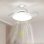 Ventilador de techo YOEVU Compact Mini aspas retráctiles luz LED E27 mando