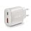 Cargador NGS EON 45W Blanco GaN USB-C PD PPS y USB-A QC3.0 Compacto