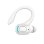 Casque Cool Midway sans fil Bluetooth avec micro et bouton de contrôle blanc