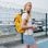 Mochila Anemoss 15 pouces jaune imperméable ergonomique polyester
