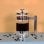 Cafetière à piston Any Morning 600 ml Acier inoxydable Verre noir Facile à nettoyer