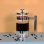 Cafetière à piston Any Morning 600 ml Acier inoxydable Verre noir Facile à nettoyer