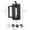 Cafetière à piston Any Morning Espresso 600 ml acier inoxydable verre noir