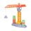 Jeu de construction Ogi Mogi Blocks & Crane 44 pièces plastique grue