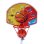 Canasta de baloncesto Ogi Mogi 8681126433631 plastique multicolore réglable