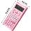 Calculatrice scientifique Avizar TX-03701 double écran 12 chiffres rose