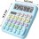 Calculatrice Avizar TX-03704 12 chiffres Bleu Macaron Solaire et Piles