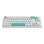 Teclado NUBI NK68 Pro White mecánico inalámbrico compacto RGB Hot-Swappable