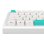 Teclado NUBI NK68 Pro White mecánico inalámbrico compacto RGB Hot-Swappable