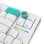 Teclado NUBI NK68 Pro White mecánico inalámbrico compacto RGB Hot-Swappable