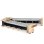 Raclette HKoenig WOD362 Drehbare Basis 180° Natursteinplatten Holzdesign 1400 W