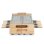 Raclette HKoenig WOD362 Drehbare Basis 180° Natursteinplatten Holzdesign 1400 W