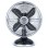 Ventilador HKoenig Joe50 Retro Vintage 3 Velocidades Metal 25 cm