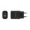 Caricatore Aisens GaN 30W 1xUSB-C PD3.0 QC4.0 1xUSB-A QC3.0 Nero compatto