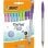 Stylo Bic Cristal Fun Pointe Large 1,6 mm Couleurs Assorties Pack 10
