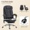 Vinsetto Silla De Oficina Reclinable Con 6 Puntos De Masaje Y Reposapiés Negro