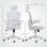 Vinsetto Silla De Oficina De Malla Reposacabezas Ajustable 62x64x120 Cm Blanco