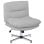 Cadeira de escritório Homcom sem braços, com altura ajustável e base cruzada, cinzenta.
