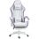 Vinsetto Silla Gaming De Cuero Pu Con Altura Ajustable 65x65x121-129 Cm Blanco