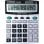 Calculatrice de bureau Avizar DX-9988 14 chiffres double alimentation gris