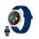 Ksix Core 3 Bluetooth 1.32" AMOLED 43mm Cassa Argento Cinturino Blu IP67
